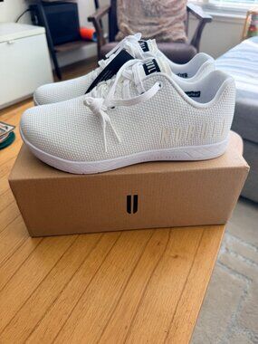 NOBULL Outwork Trainer Shoes - White SuperFabric - Men's 7.5 / Women's 9 - New w